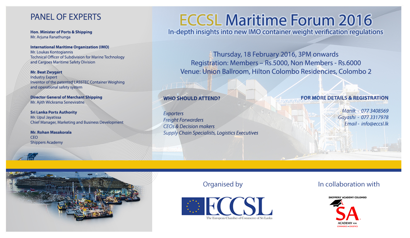 ECCSL Maritime Forum Flyer
